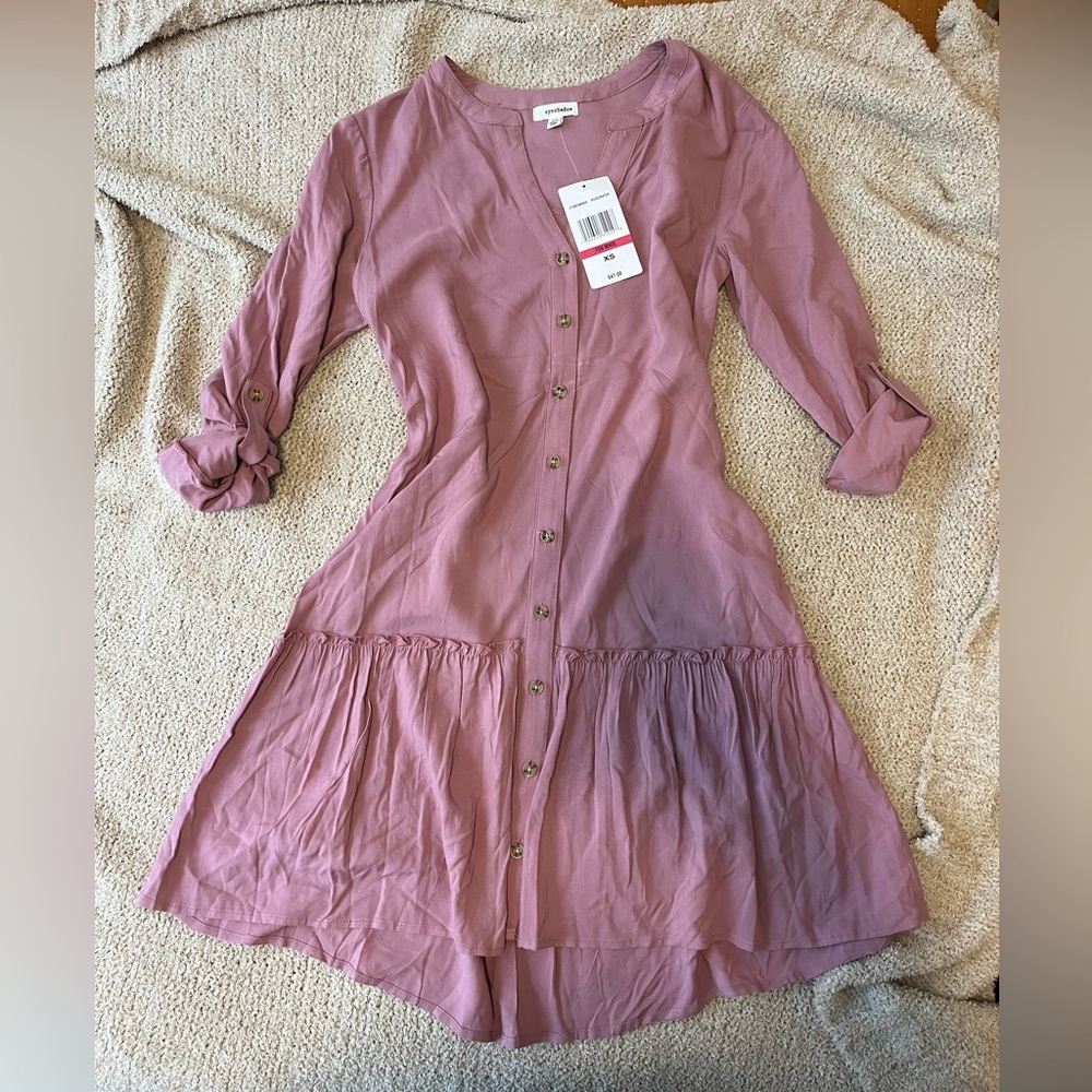 Mauve Long sleeve dress